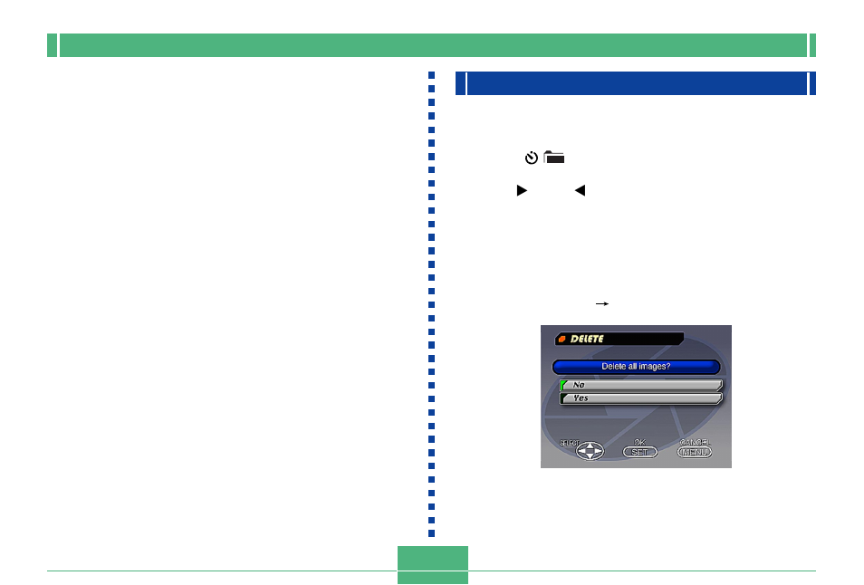 Deleting all the images in a folder, E-93 6 | Casio QV-3000EX/Ir User Manual | Page 93 / 121