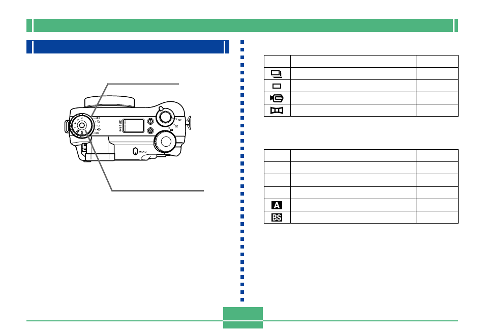 Mode dials, E-20, Mode dials exposure mode dial drive mode dial | Casio QV-4000 1 User Manual | Page 20 / 53