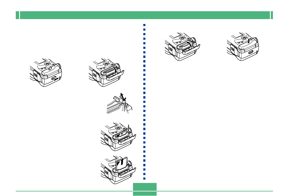 Removing a memory card from the camera, E-38 5 | Casio QV-4000 1 User Manual | Page 38 / 53
