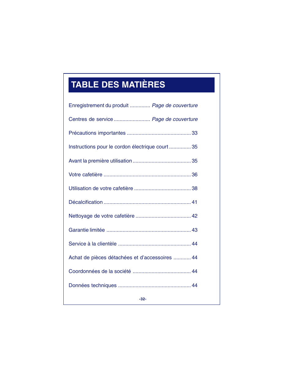 DeLonghi DCM900 User Manual | Page 32 / 58
