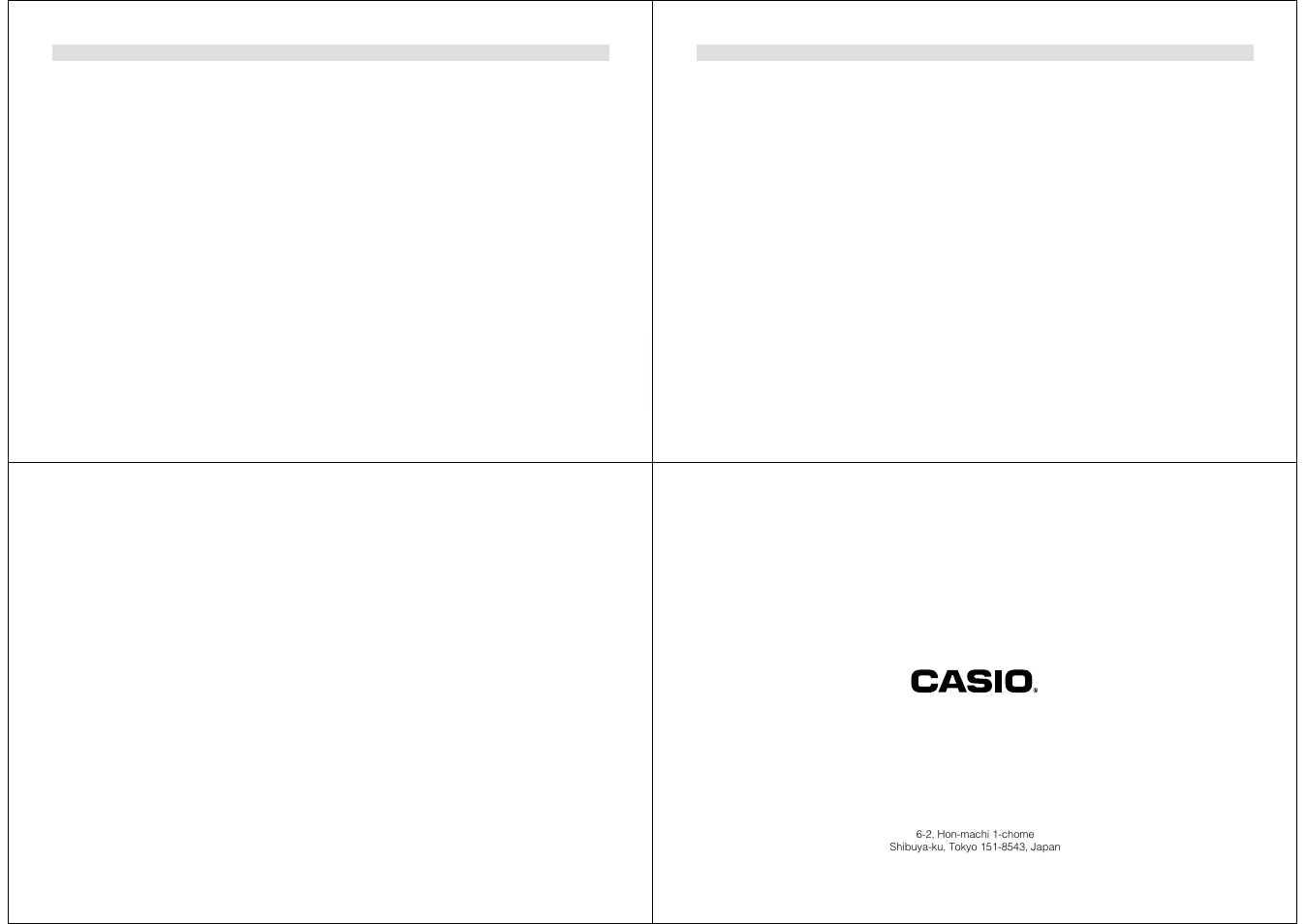 Casio QV-5000SX. User Manual | Page 19 / 19