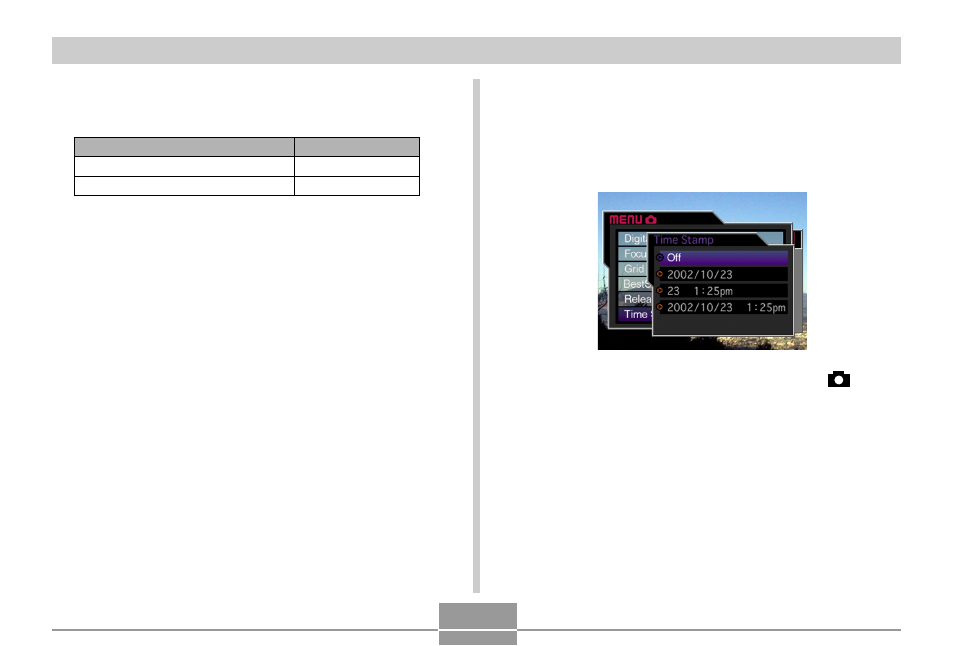Inserting a time stamp into an image, 100 inserting a time stamp into an image | Casio QV-5700 2 User Manual | Page 47 / 65