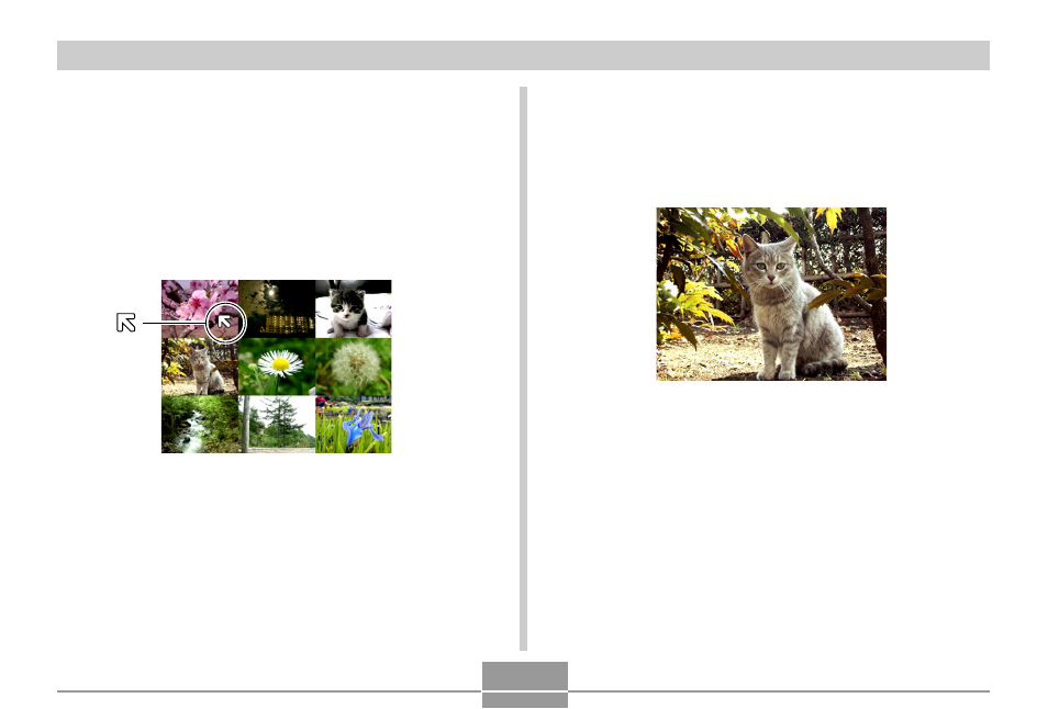 Selecting a specific image in the 9-image view | Casio QV-5700 2 User Manual | Page 61 / 65