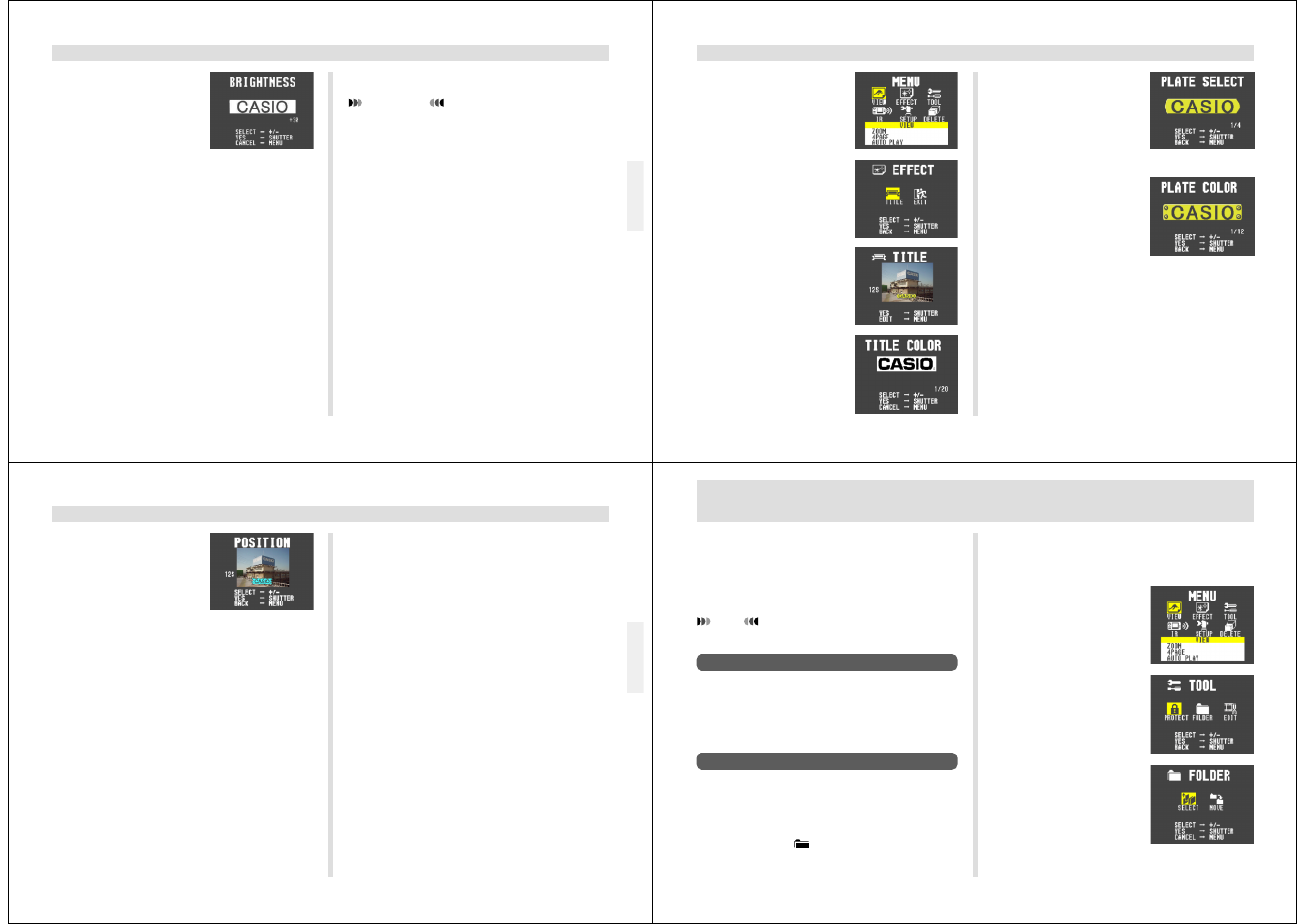 Using folders | Casio QV-7000SX. User Manual | Page 21 / 32