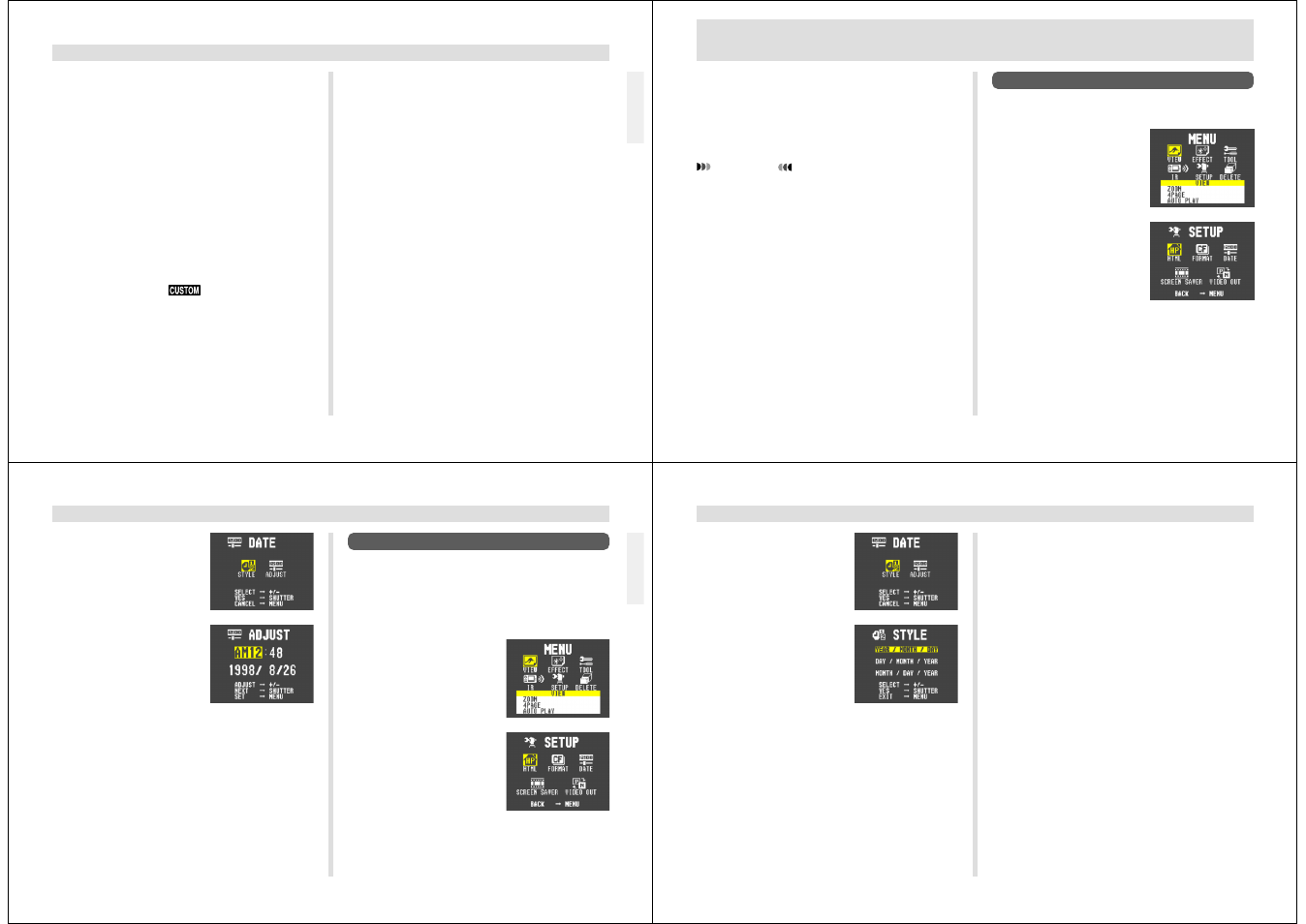 Setting the current date and time | Casio QV-7000SX. User Manual | Page 9 / 32