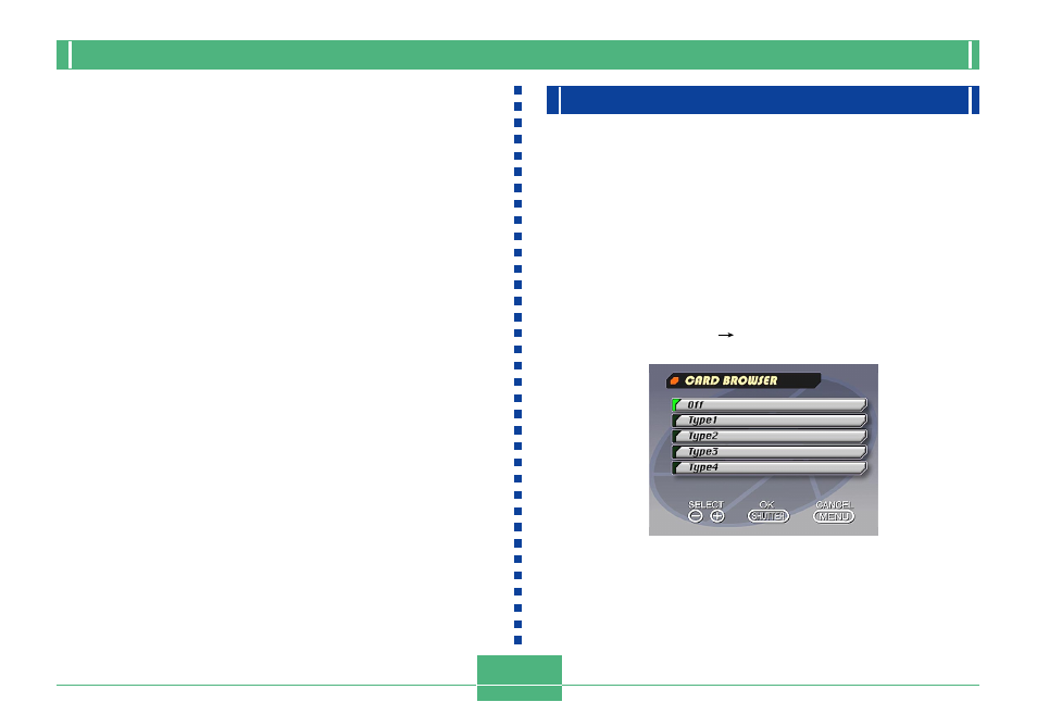 Card browser, E-106 | Casio QV-8000SX User Manual | Page 106 / 120