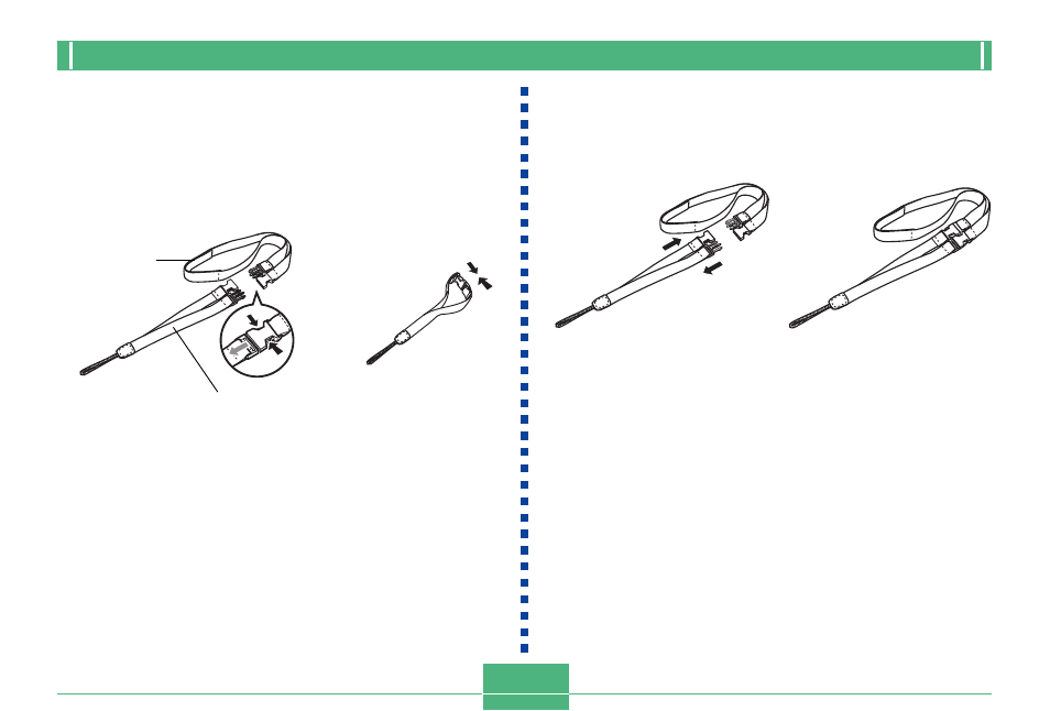 E-20, Using the strap as a wrist strap, Using the strap as a shoulder strap | Casio QV-8000SX User Manual | Page 20 / 120