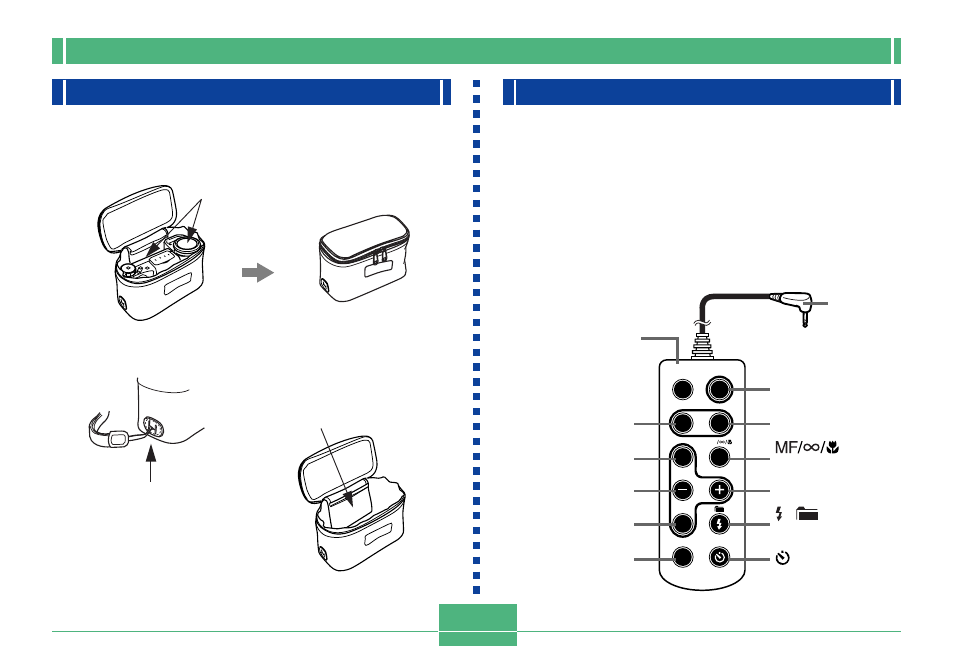 Using the soft case, Using the wired remote controller, E-21 | General guide | Casio QV-8000SX User Manual | Page 21 / 120