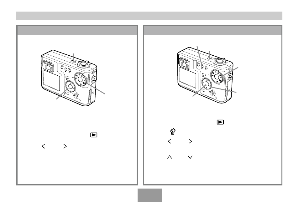 To view a recorded image, To delete an image, Press the power button to turn on the cam- era | Align the mode dial with (play mode), Use [ ] and [ ] to scroll through the im- ages, Press the power button to turn on the camera, Press, Use [ ] and [ ] to select “delete, Press set to delete the image | Casio QV-R3 1 User Manual | Page 15 / 52