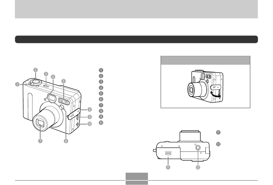 Getting ready, General guide, Front | Bottom | Casio QV-R3 1 User Manual | Page 16 / 52