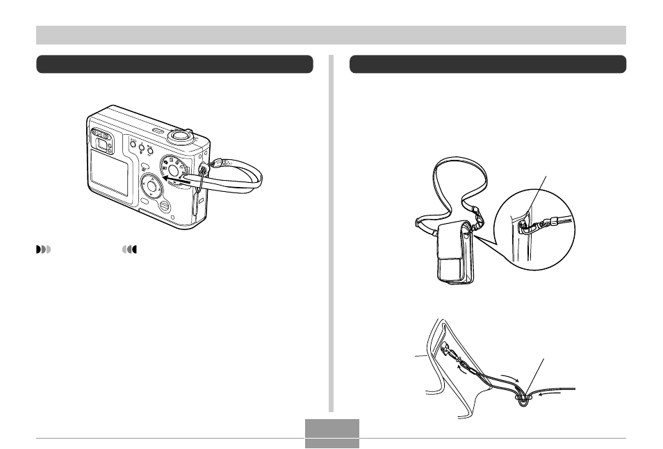 Attaching the strap, Using the soft case (option), Getting ready | Ring, Buckle | Casio QV-R3 1 User Manual | Page 21 / 52