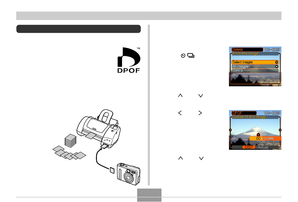Dpof, To configure print settings for a single image | Casio QV-R3 2 User Manual | Page 41 / 51