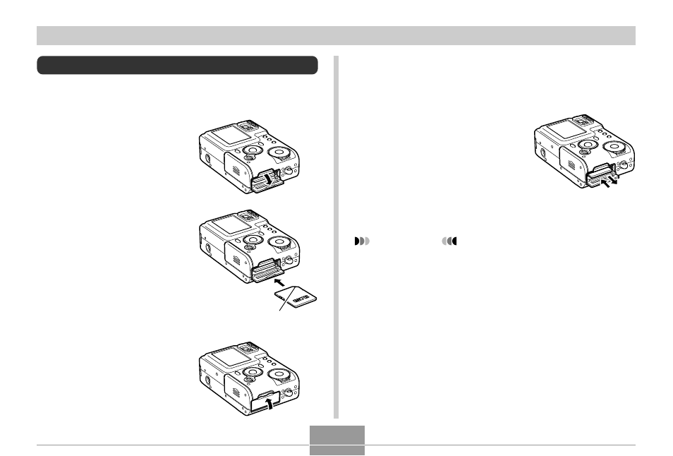 Using a memory card, To insert a memory card into the camera, To remove a memory card from the camera | Casio QV-R3 3 User Manual | Page 2 / 40