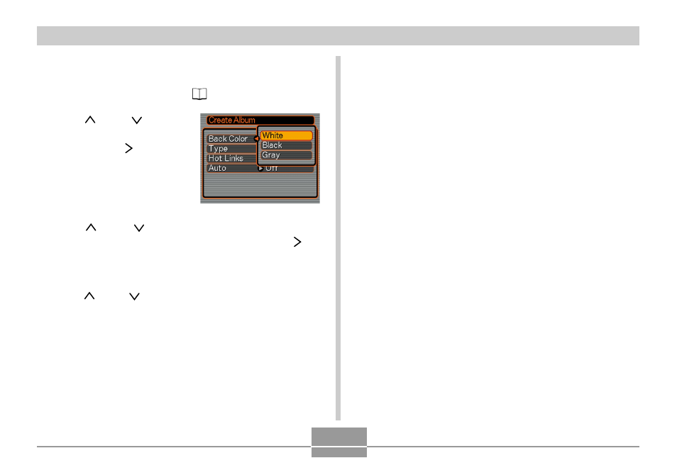 Configuring detailed album settings, 126 configuring detailed album settings 1 | Casio QV-R3 3 User Manual | Page 23 / 40