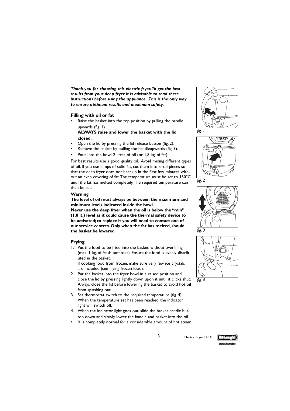 DeLonghi F16313 User Manual | Page 3 / 13