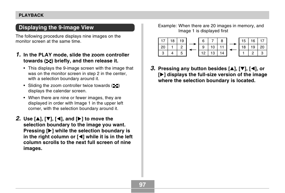 Displaying the 9-image view | Casio QV-R40 5 User Manual | Page 6 / 10