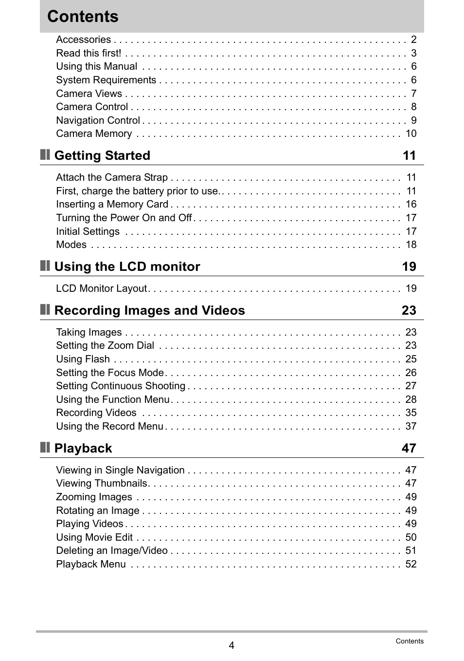 Casio QV-R80 User Manual | Page 4 / 94