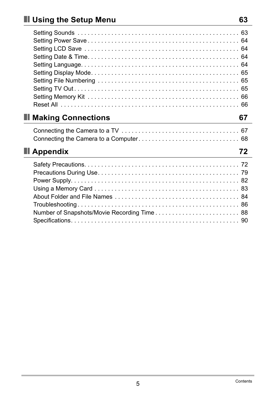 Casio QV-R80 User Manual | Page 5 / 94