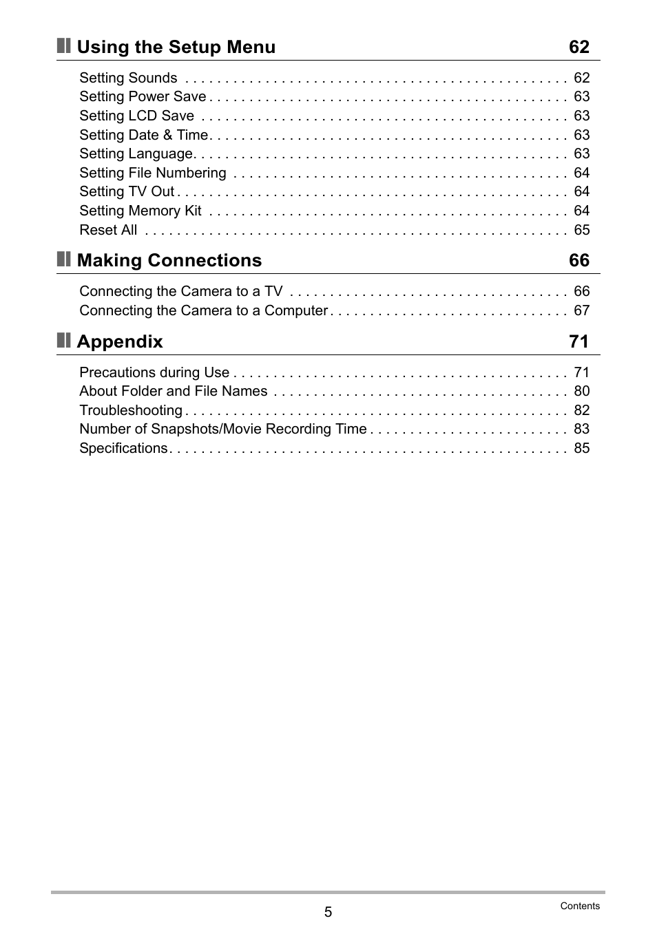 Casio QV-R100 User Manual | Page 5 / 89