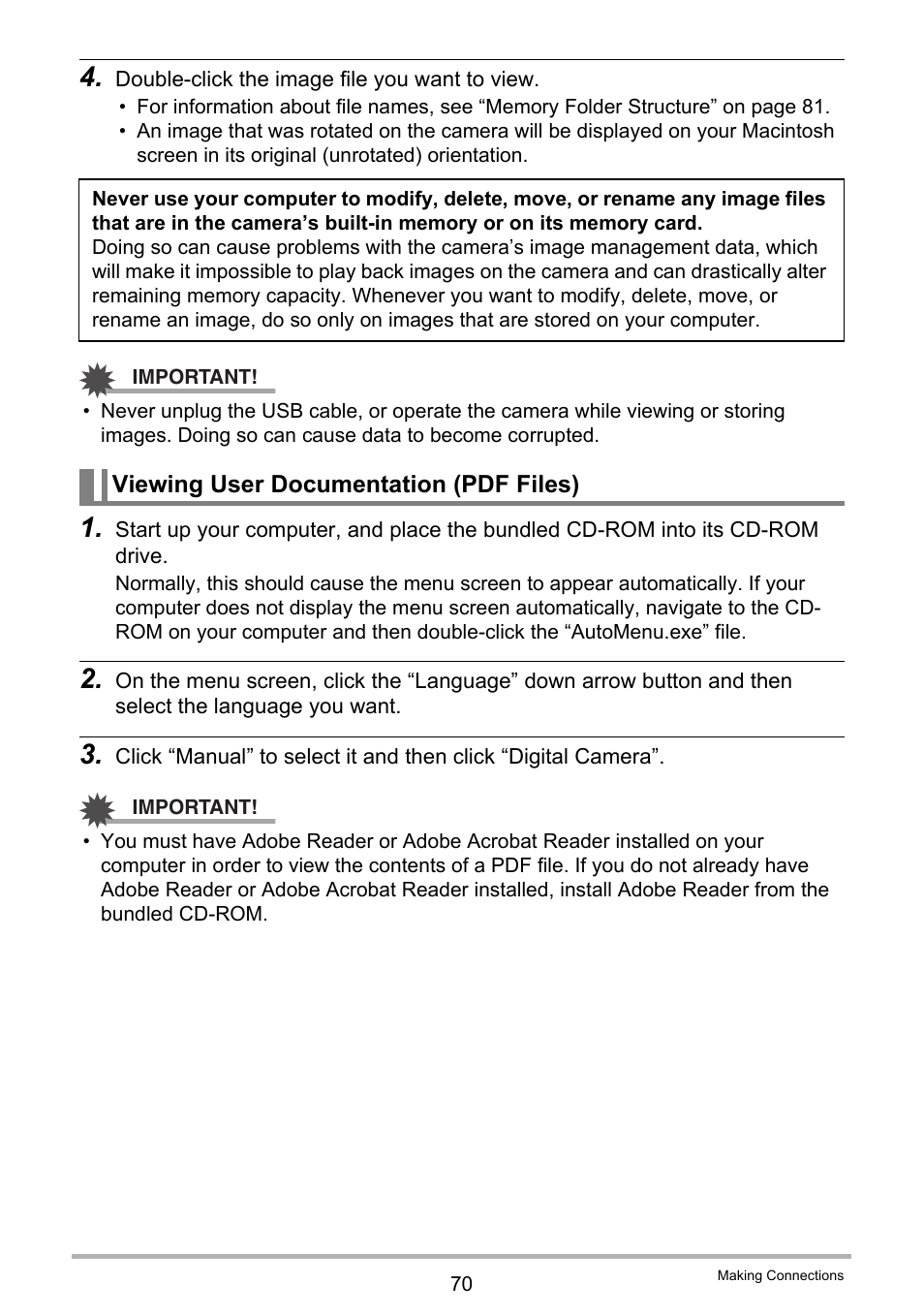 Casio QV-R100 User Manual | Page 70 / 89