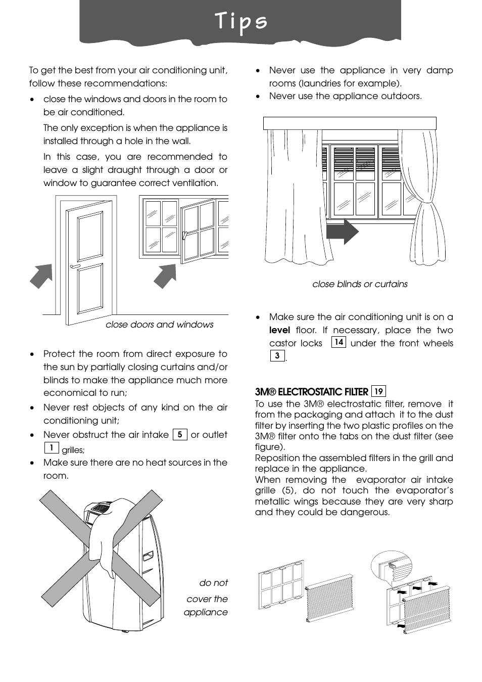 T i p s | DeLonghi PACL90 User Manual | Page 15 / 18