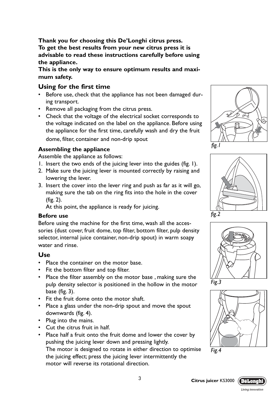 DeLonghi KS3300M User Manual | Page 3 / 7