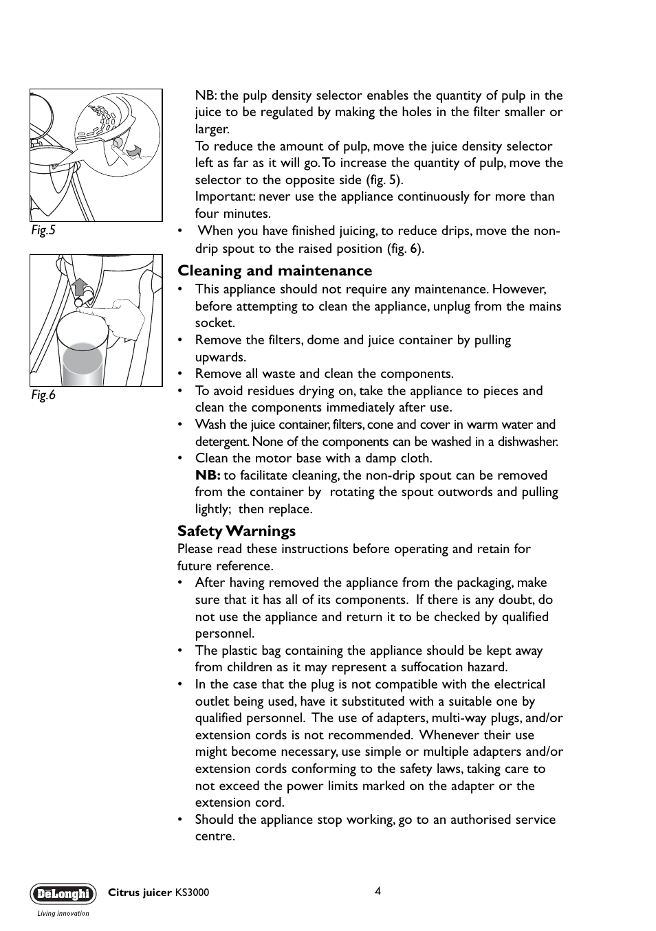 DeLonghi KS3300M User Manual | Page 4 / 7