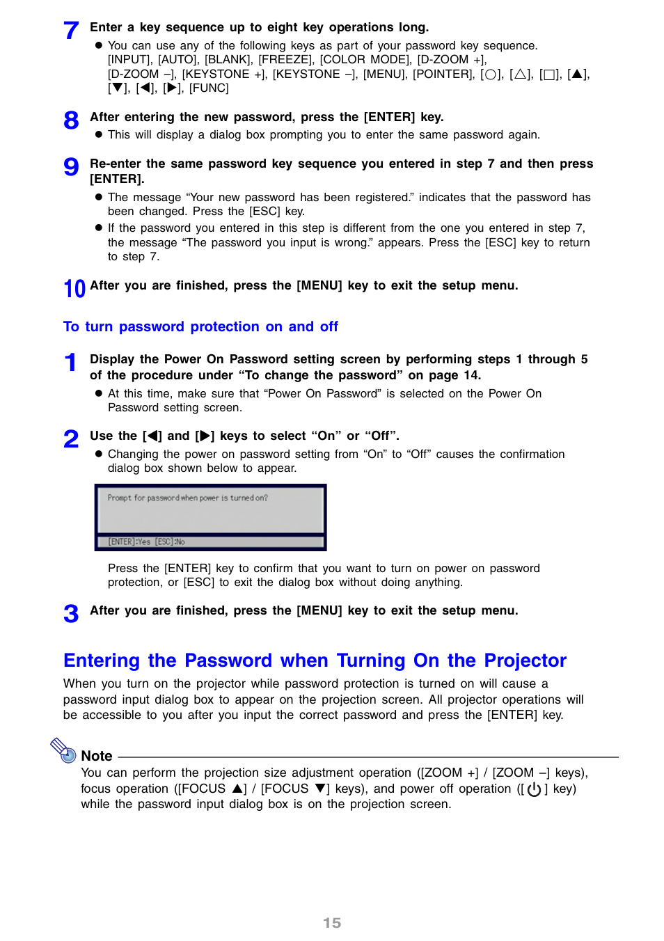 Casio XJ-S30 User Guide User Manual | Page 15 / 36