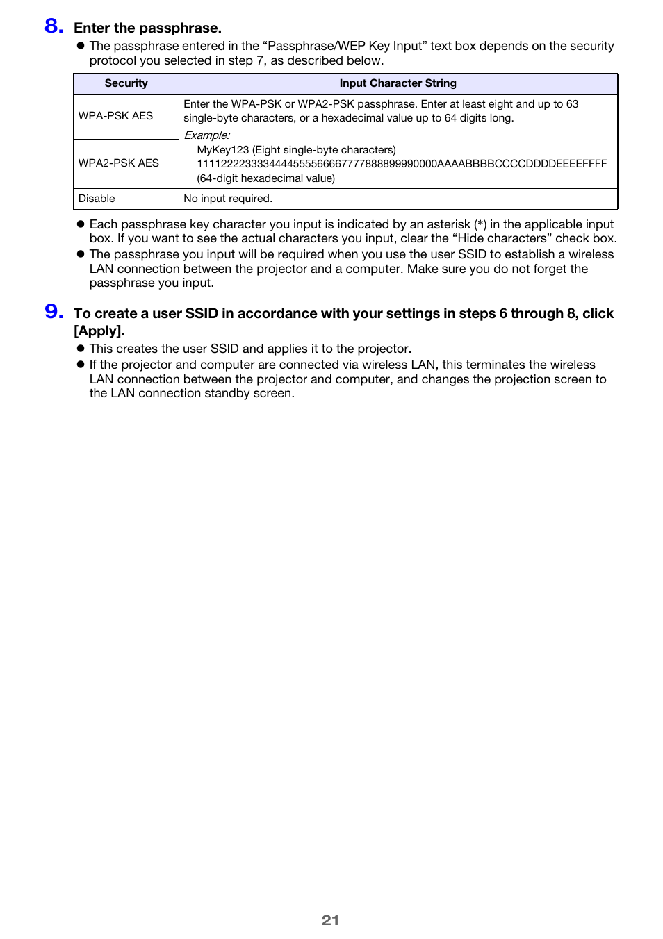 Casio XJ-UT310WN Network Function Guide User Manual | Page 21 / 79