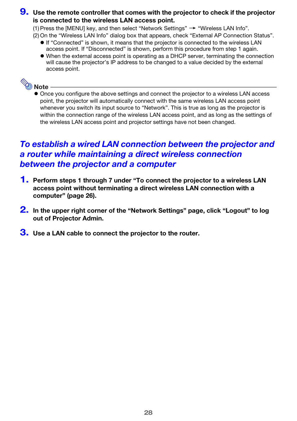 Casio XJ-UT310WN Network Function Guide User Manual | Page 28 / 79