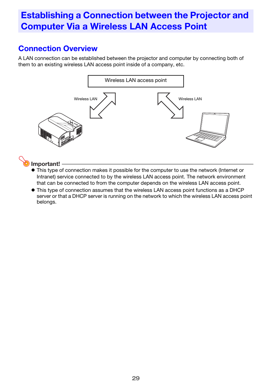 Connection overview, E 29) | Casio XJ-UT310WN Network Function Guide User Manual | Page 29 / 79