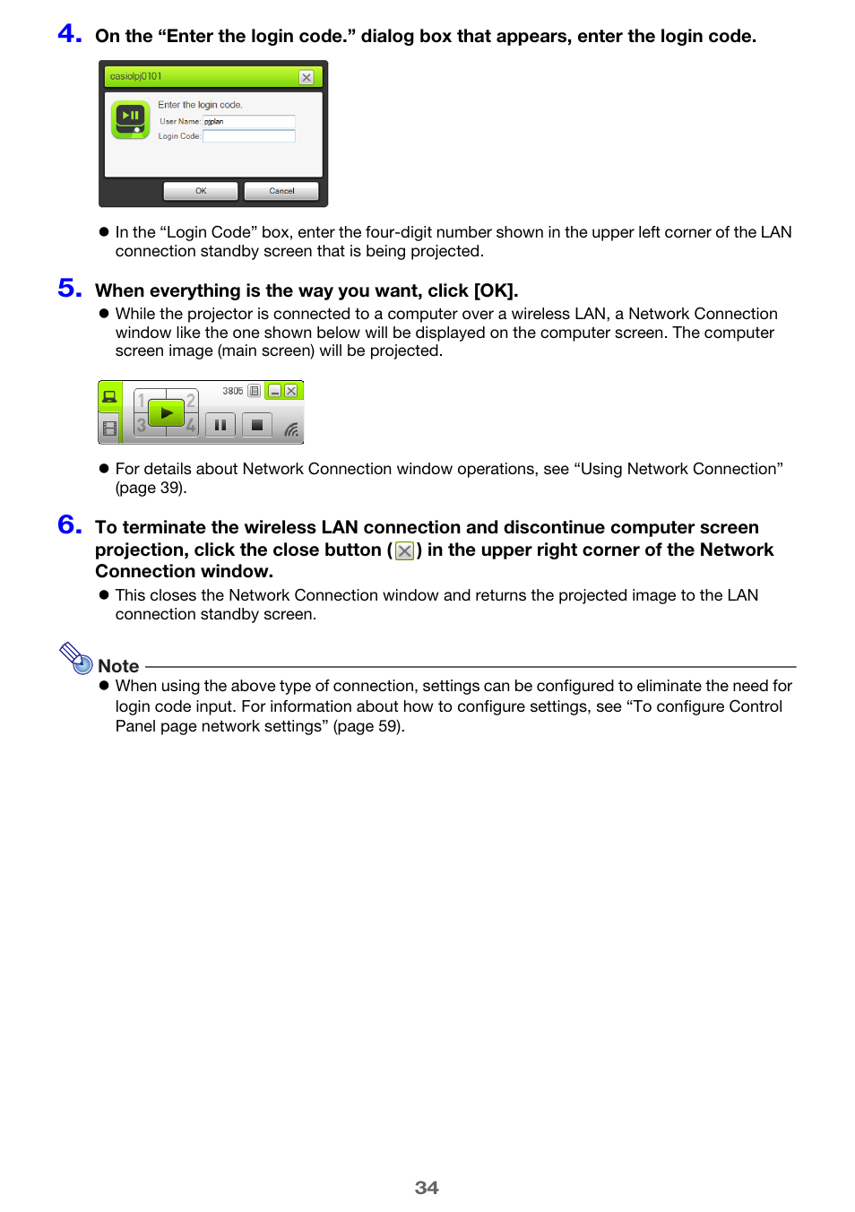 Casio XJ-UT310WN Network Function Guide User Manual | Page 34 / 79