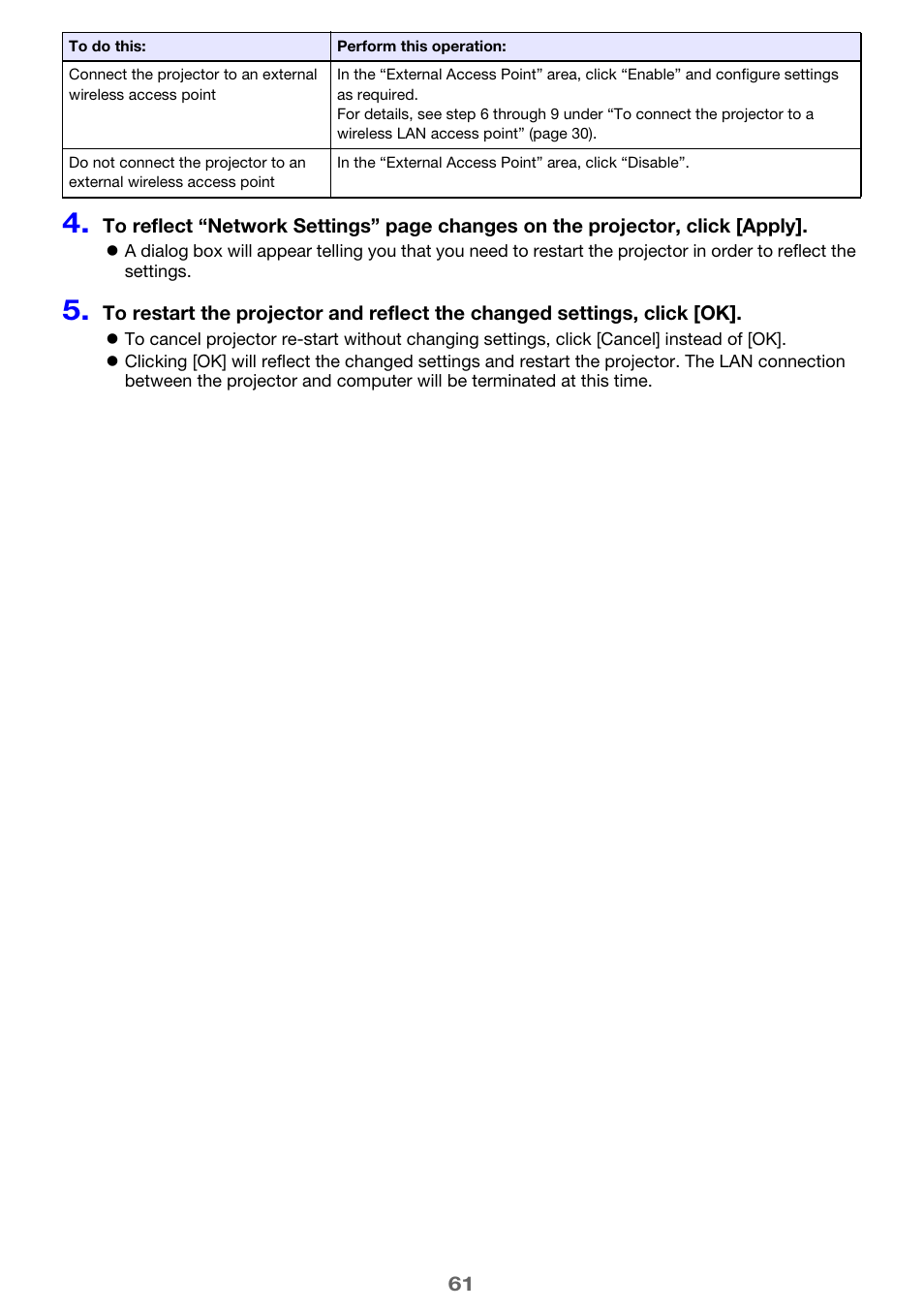 Casio XJ-UT310WN Network Function Guide User Manual | Page 61 / 79