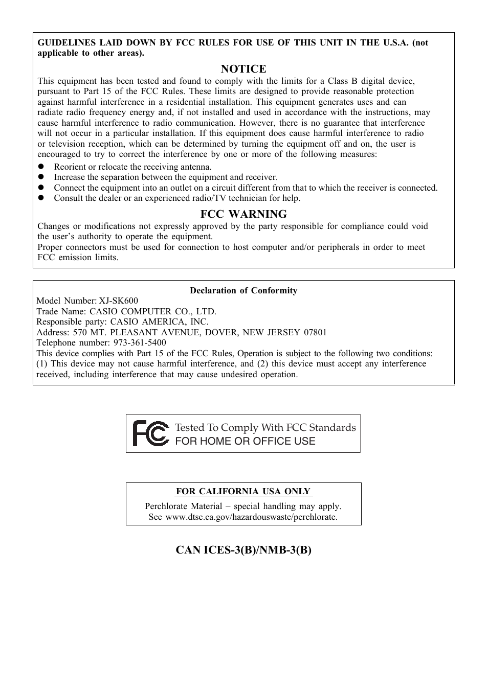 Casio XJ-SK600 User Manual | Page 17 / 19