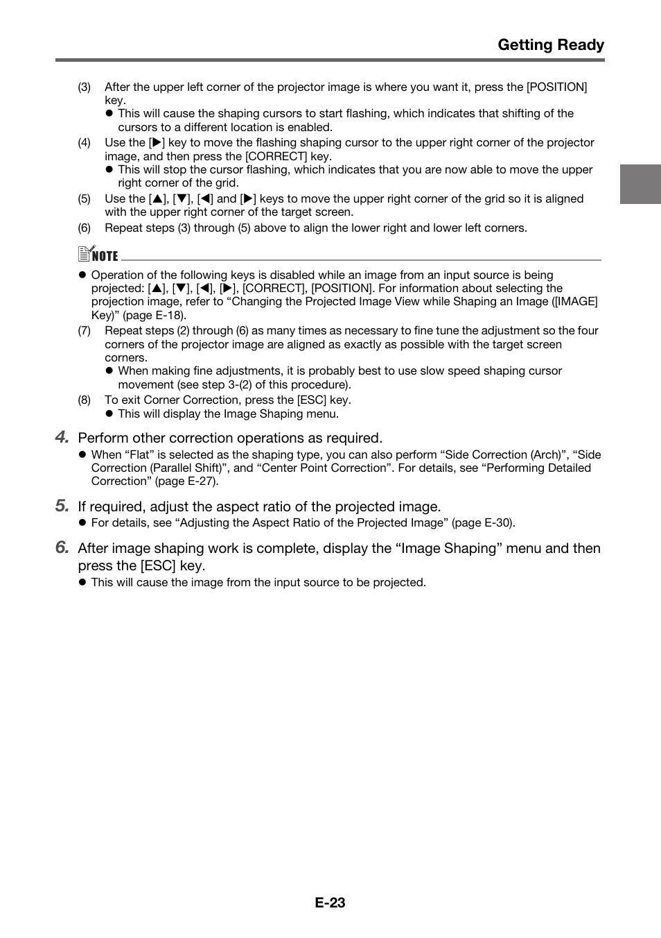 Getting ready | Casio YA-S10 Setup Guide User Manual | Page 24 / 36