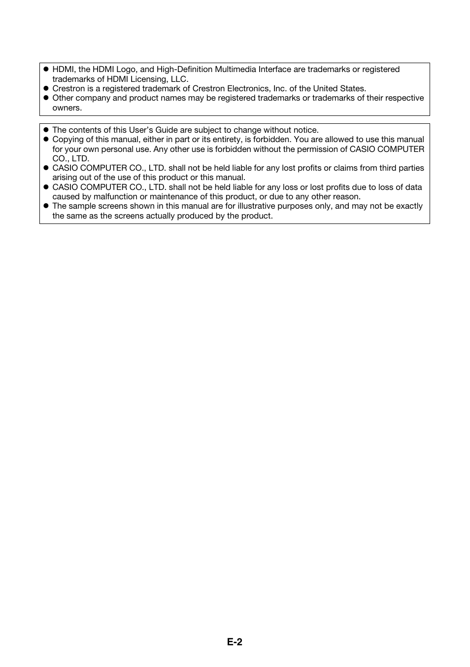 Casio YA-S10 Setup Guide User Manual | Page 3 / 36