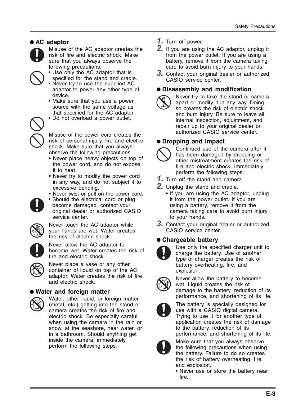 Casio YC-430 User Manual | Page 3 / 50