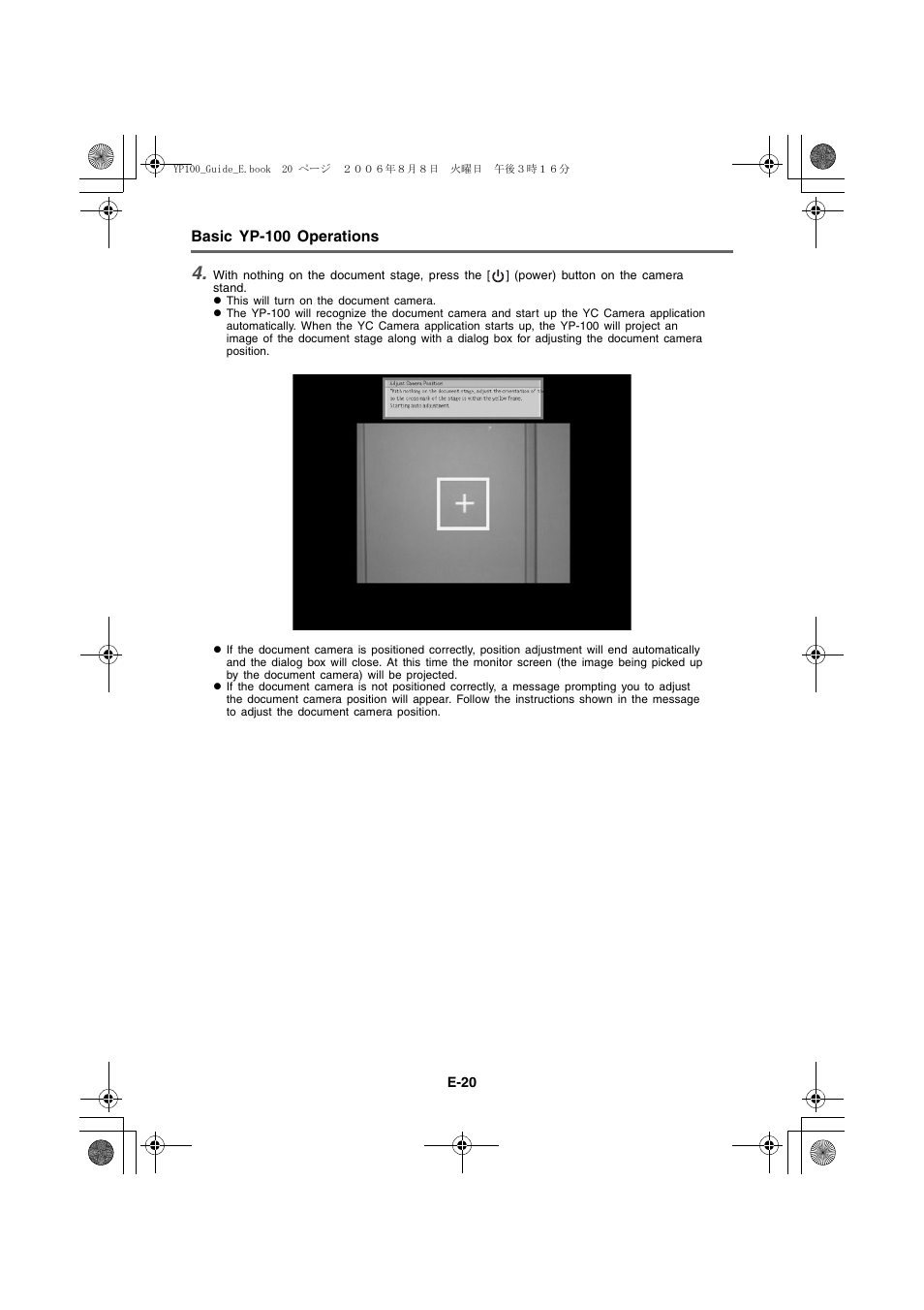 Basic yp-100 operations | Casio YP-100 Getting Started User Manual | Page 20 / 22