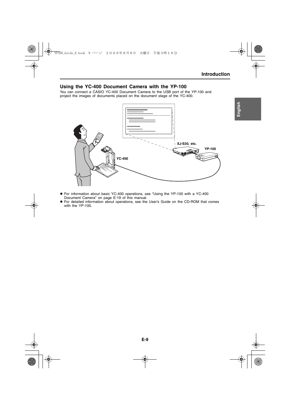 Introduction | Casio YP-100 Getting Started User Manual | Page 9 / 22