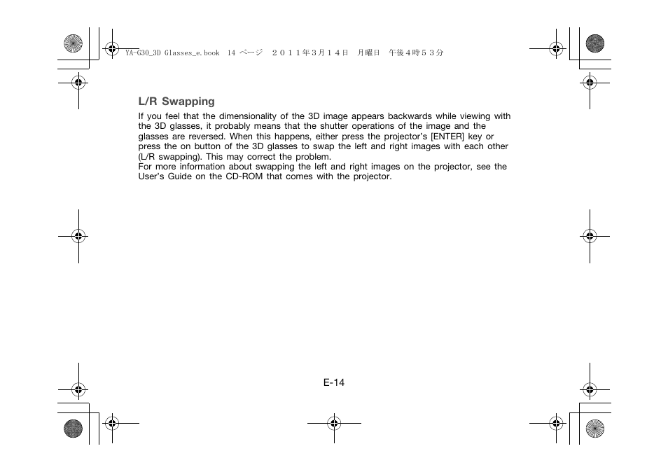 L/r swapping | Casio YA-G30 User Manual | Page 16 / 22