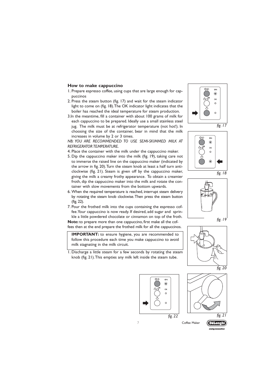 DeLonghi EC710 User Manual | Page 7 / 15