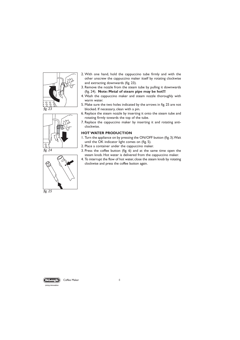 DeLonghi EC710 User Manual | Page 8 / 15