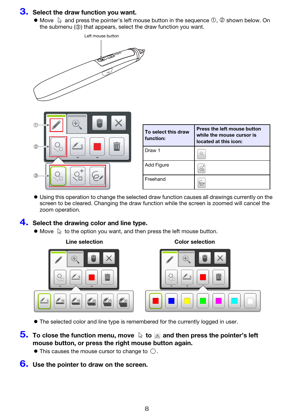 Casio Presentation Draw User Manual | Page 8 / 12