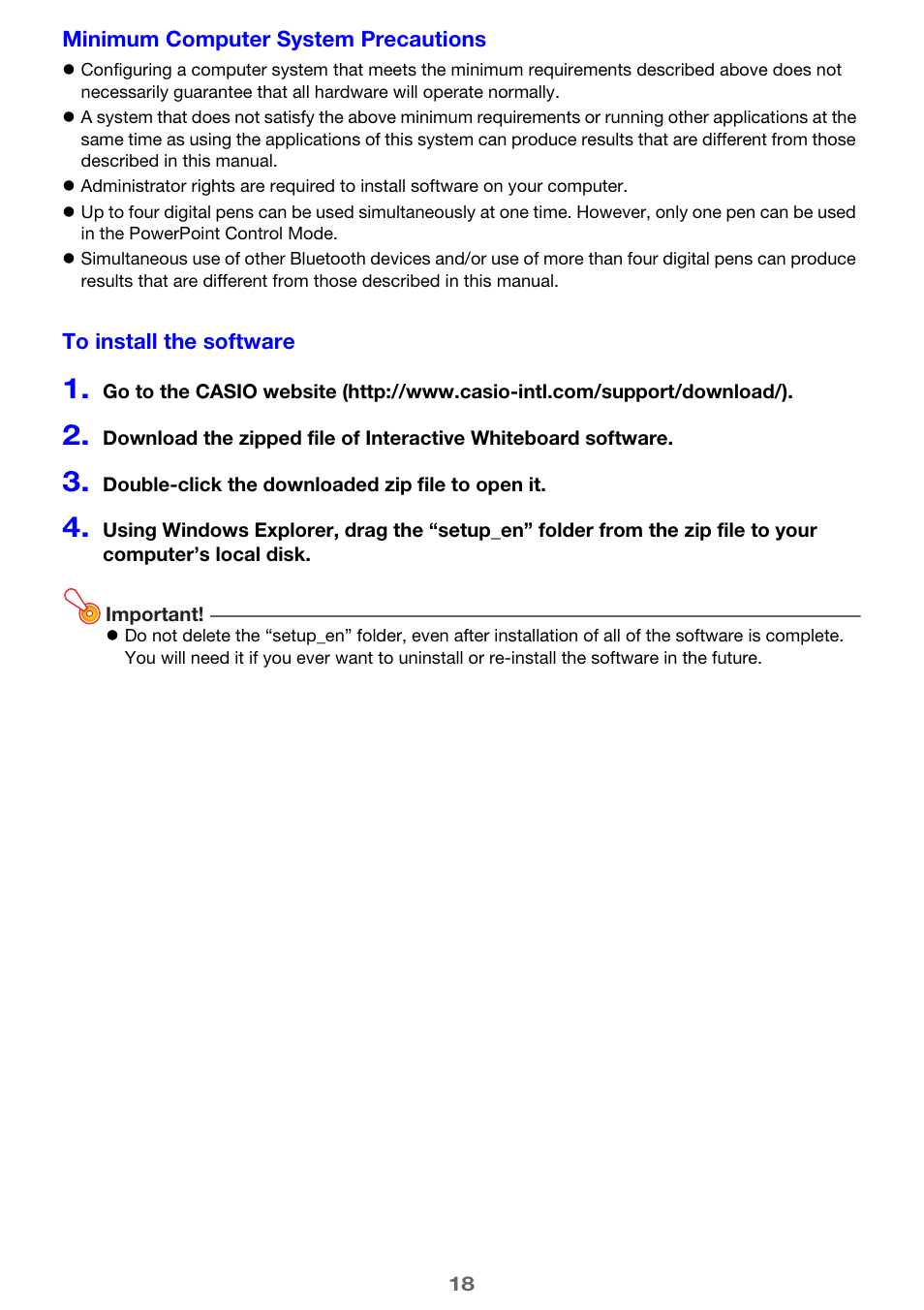 E 18) | Casio YA-W72M User Guide User Manual | Page 18 / 89