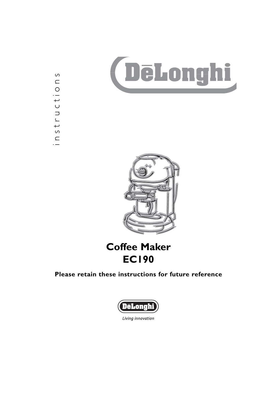 DeLonghi EC190 User Manual | 12 pages