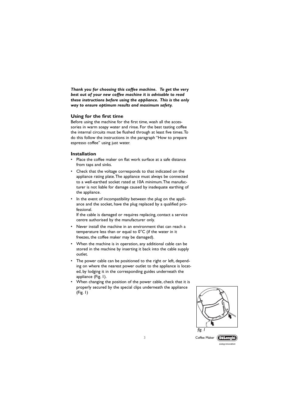 DeLonghi EC190 User Manual | Page 3 / 12