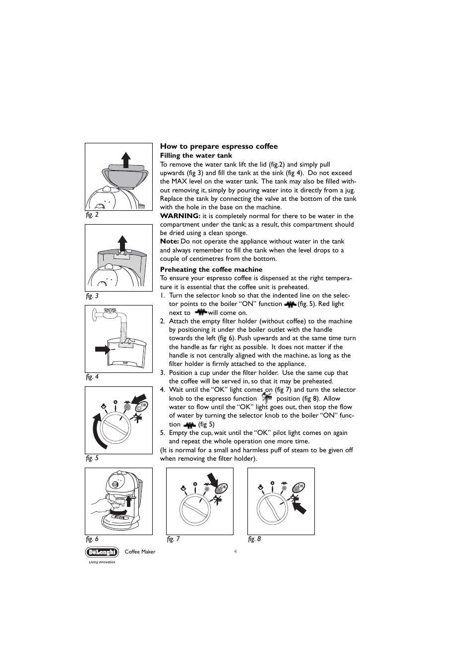 DeLonghi EC190 User Manual | Page 4 / 12