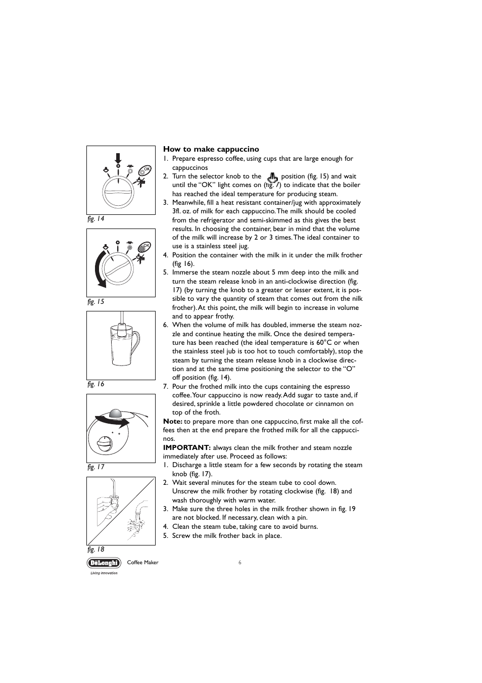 DeLonghi EC190 User Manual | Page 6 / 12