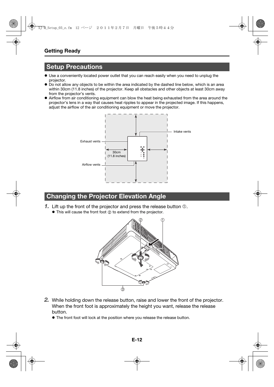 Casio XJ-M140 (A9****) Fonctionnement de base User Manual | Page 14 / 72