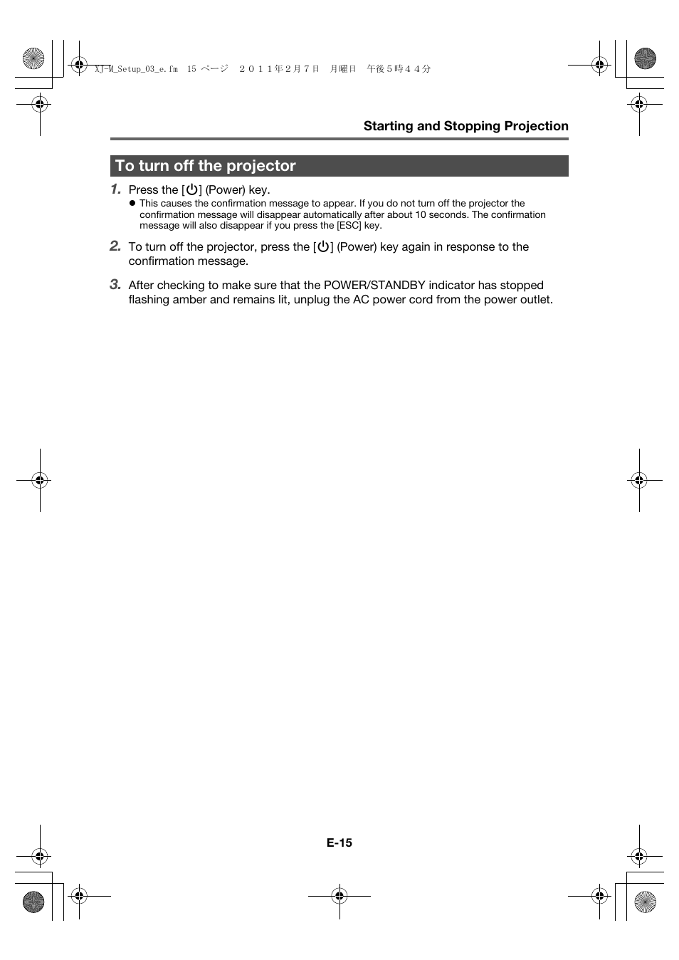 Casio XJ-M140 (A9****) Fonctionnement de base User Manual | Page 17 / 72